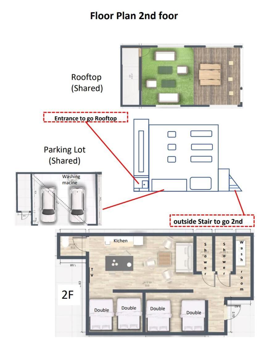 【5/24New Open】浅草徒歩3分/Max9名/無料駐車場/渋谷直通 Apartment Tokio Exterior foto