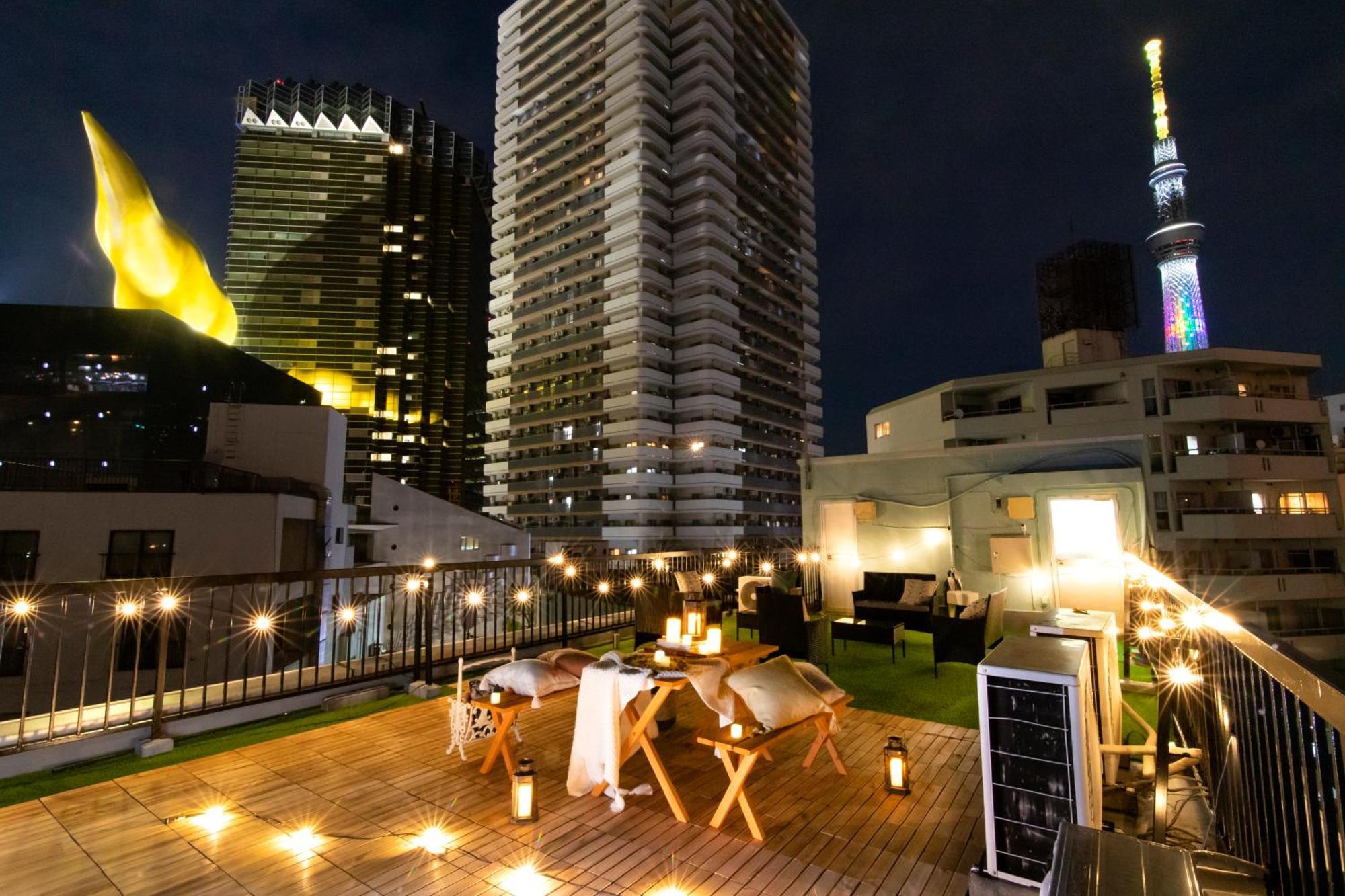 【5/24New Open】浅草徒歩3分/Max9名/無料駐車場/渋谷直通 Apartment Tokio Exterior foto